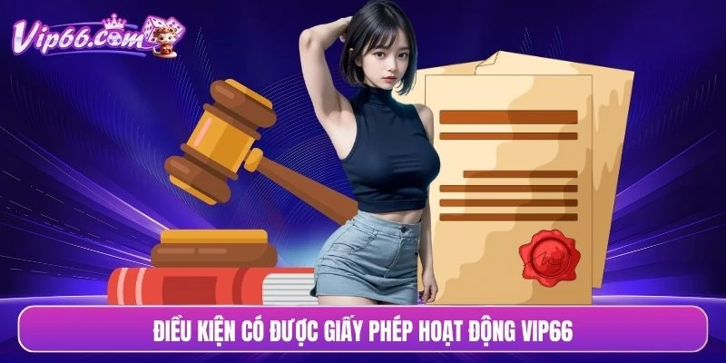 Điều kiện có được giấy phép hoạt động VIP66